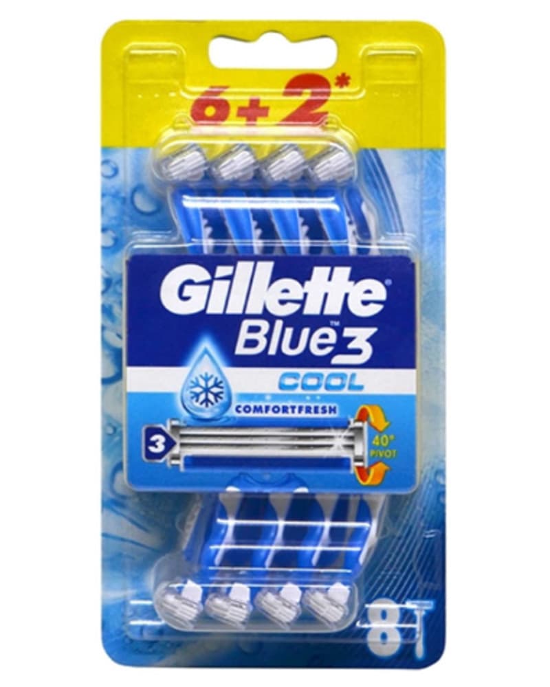 Gillette Blue 3 Cool 8 stk.