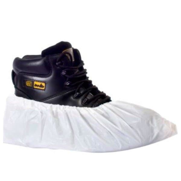 Cubrecalzado desechable blanco en polietileno. caja 1000 uds