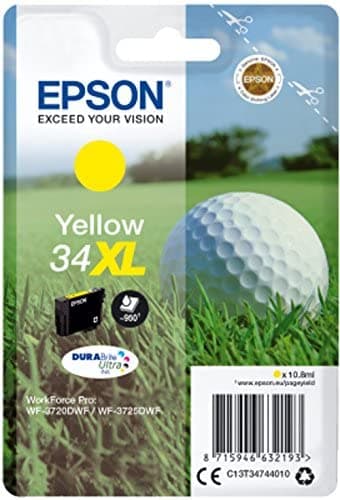 Epson Golf ball Singlepack Yellow 34XL DURABrite Ultra Ink