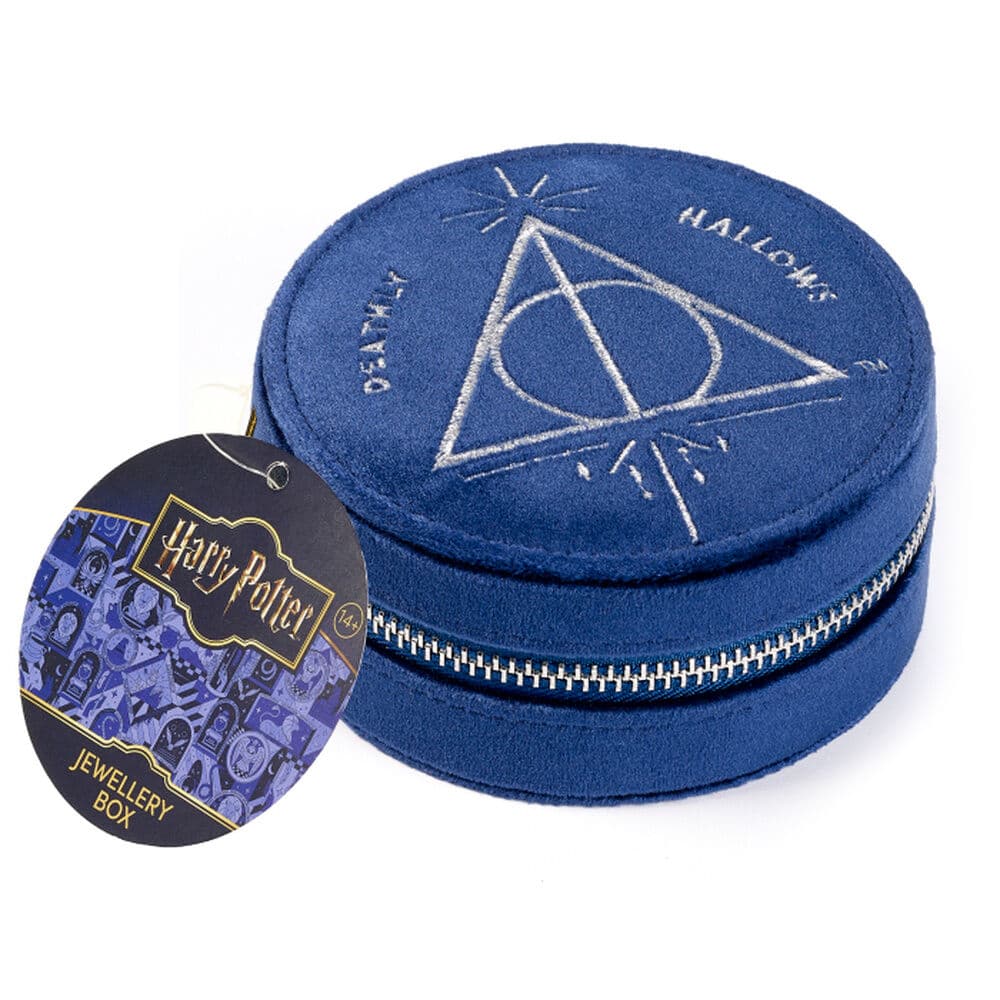 Harry Potter The Carat Shop - Joyero bordado azul de las Reliquias de la Muerte