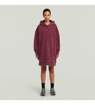 G-Star para mujer. D27165-D969-H732 Vestido de punto línea A burdeos (XS), Casual, Manga larga, Algodón Orgánico, Sostenible