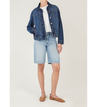 Pepe Jeans para mujer. PL40244635A1 Chaqueta Regular denim azul (S), Casual, Algodón