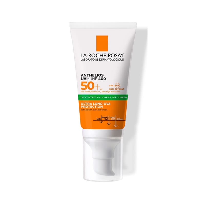 Anthelios UVMUNE 400 oil control gel crema SPF50+ sin perfume, 50 ml