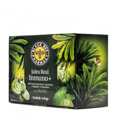 Black Bee Jalea Real Inmuno + Reishi 20 Ampollas