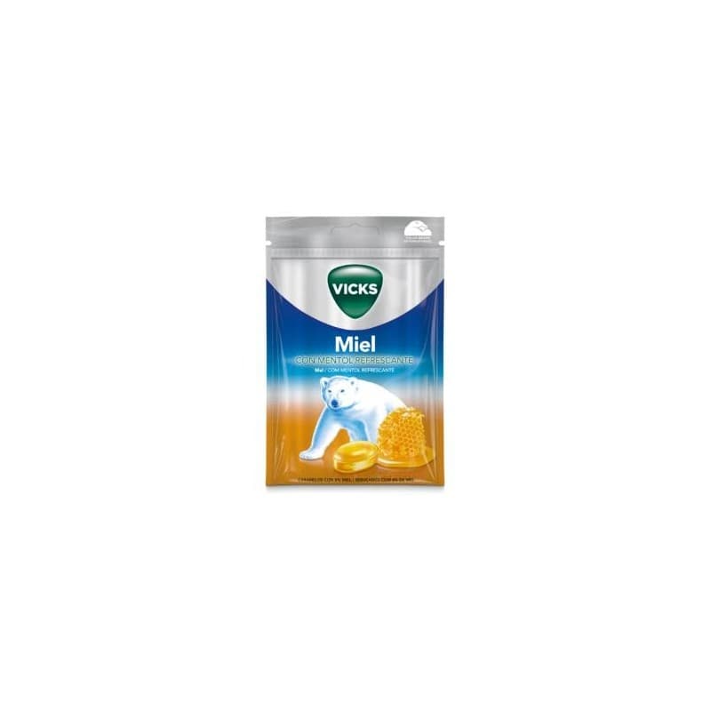 Vicks Praims Caramelos Doble Acción Miel Refrescante 72gr