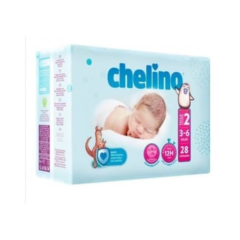 Chelino Pañal Infantil T2 (3-6 Kg) 28 Unidades - Indasec
