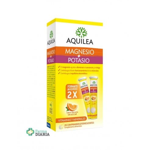 Aquilea Magnesio + Potasio 28 Comprimidos Efervescentes