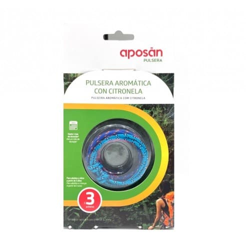Aposan Pulsera Repelente Citronela Nudos 3 Unidades - Farline-aposan