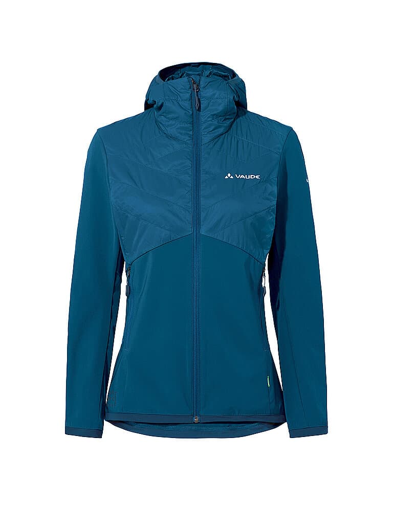 VAUDE Chaqueta híbrida para mujer Brenva Hoodie azul oscuro | 42