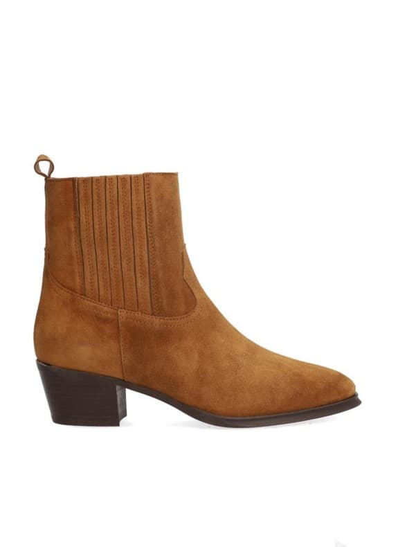 ALPE - Botín de Piel ALPE para Mujer con Tacón en Color Cuero 41