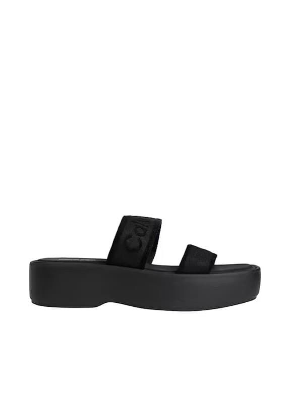 CALVIN KLEIN - Sandalias Calvin Klein Flatform SNDL Webbing en color negro para mujer 39