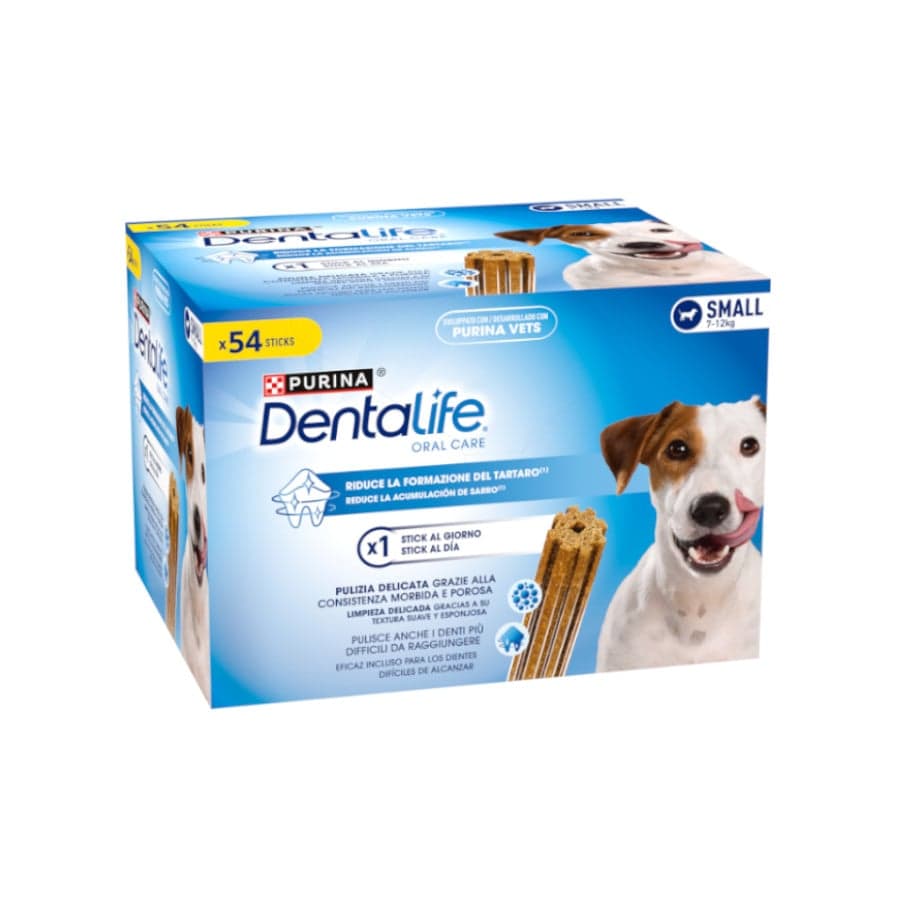 21 barritas Dentalife Snacks Dentales para perros de raza pequeña ¡Pack ahorro!