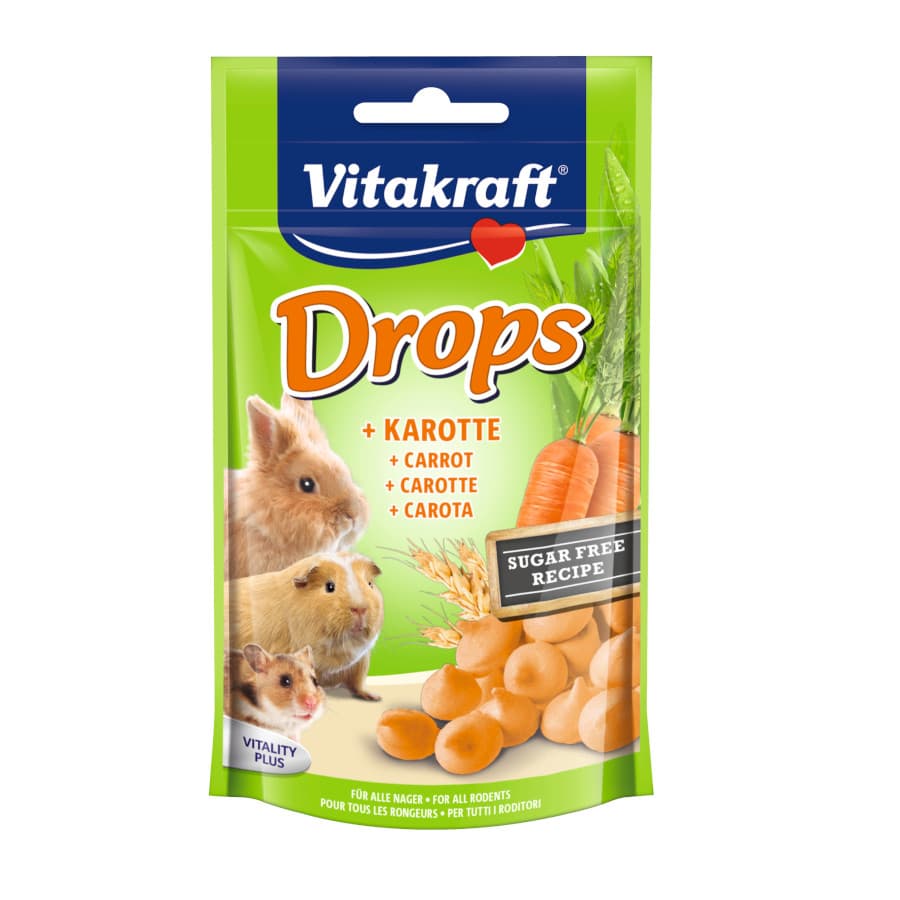 75 g Vitakraft Drops Zanahoria snacks para roedores