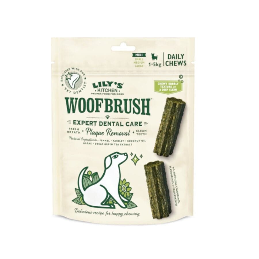 30 barritas Lily's Kitchen Snack Dentales Woofbrush Mini para perros ¡Pack ahorro!