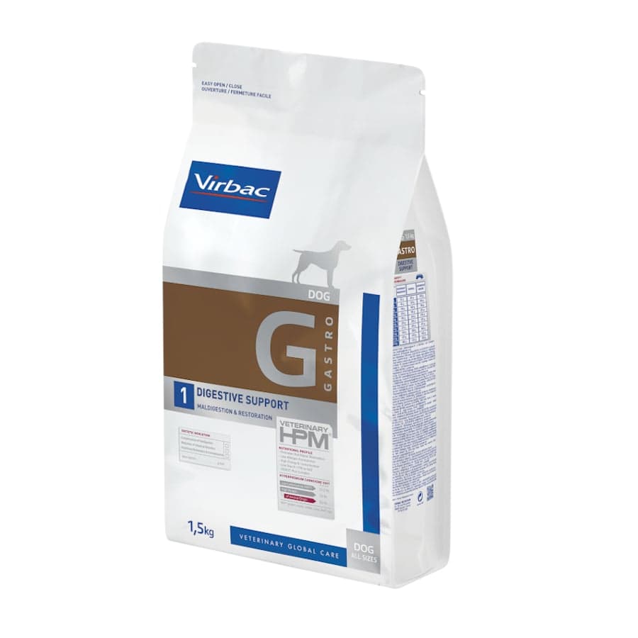 3 kg Virbac Veterinary HPM Gastro G1 Digestive Support pienso para perros