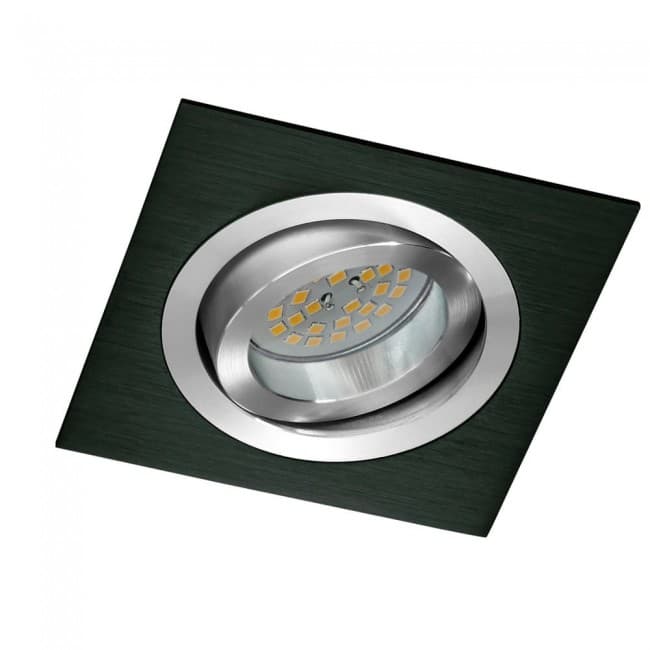 Empotrable de techo led classic cuadrado negro (8w)