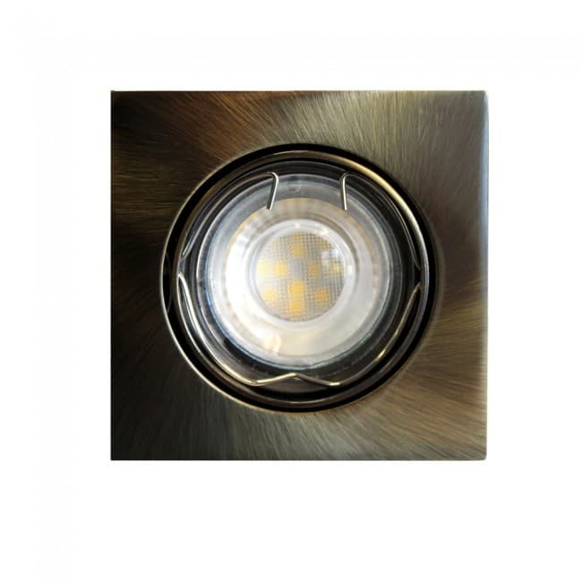 Empotrable led basic basculante cuadrado oro viejo (8w)