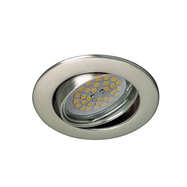 Empotrable led basic basculante redondo níquel (8w)