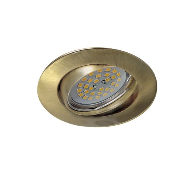 Empotrable led basic basculante redondo oro viejo (8w)