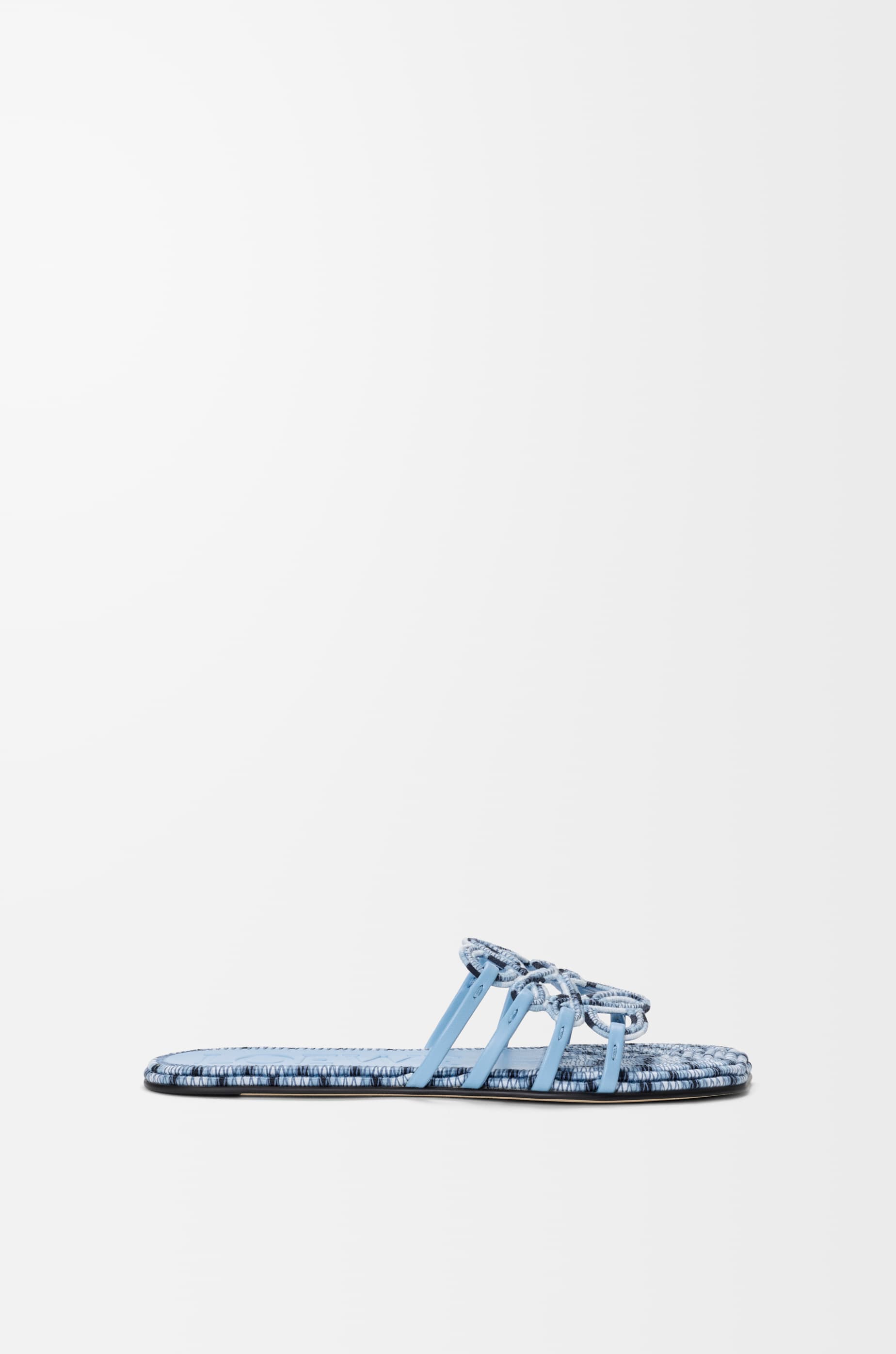 LOEWE - Sandalia Petal Anagram En Lona Bordada Size:35 Mujer