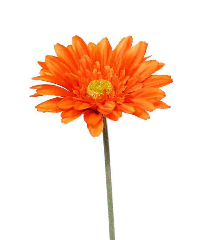 Flor de tallo artificial Gerbera 60 cm naranja