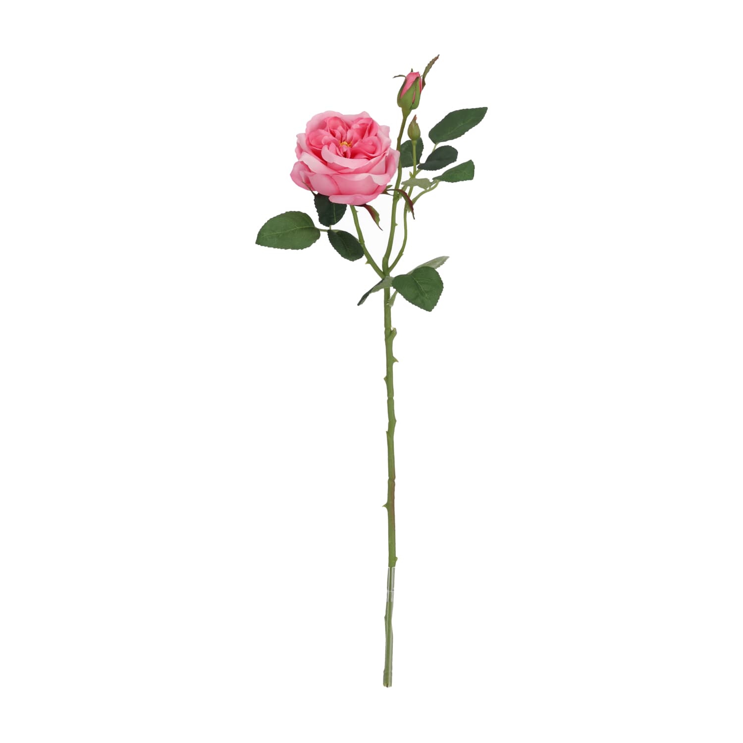 Rama de rosa artificial Austin rosa 52 cm