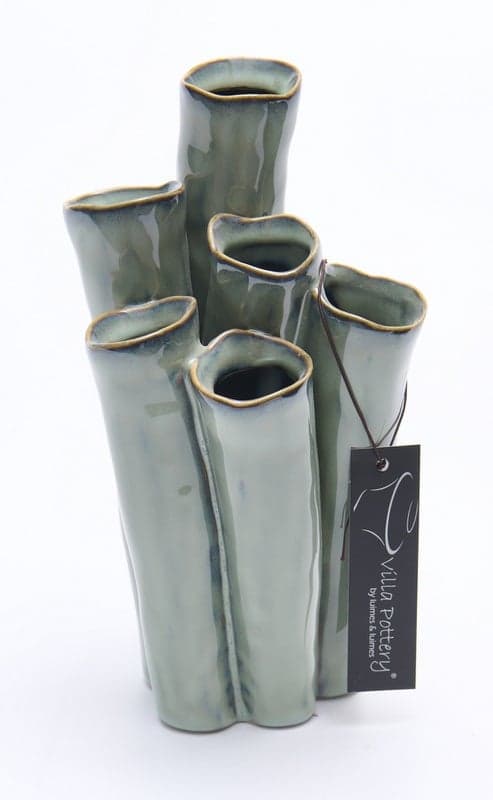 Jarrón New Juul porcelana 10x20cm oliva
