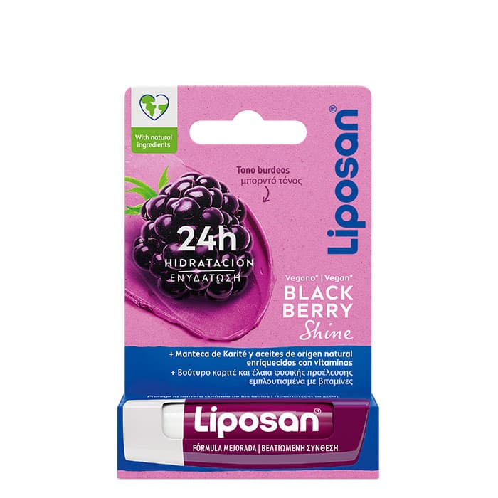 Liposan Bálsamo Labial Blackberry Shine // Precio, Comprar