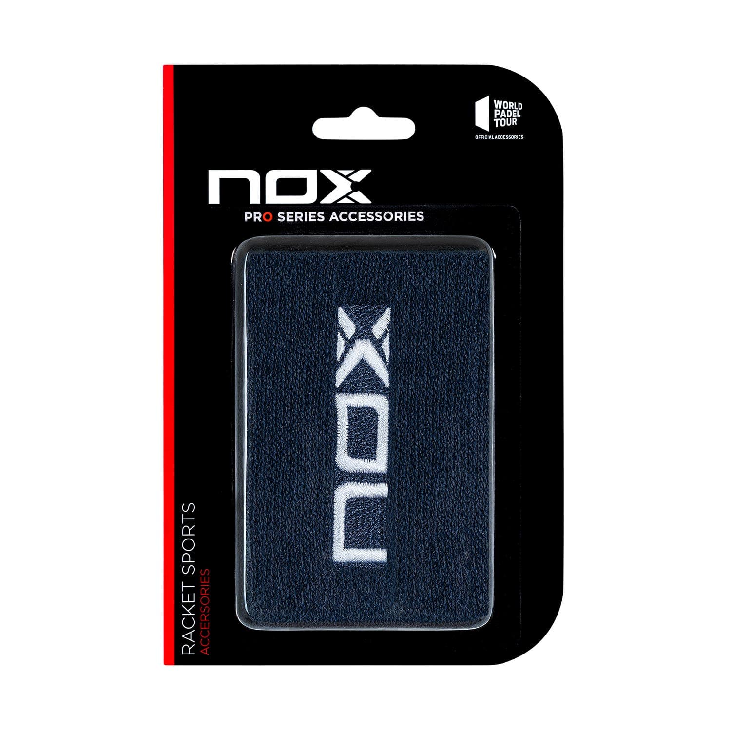 Box 6 Pcs. - Blister (2 Pcs.) Nox Wristband Blue Logo White
