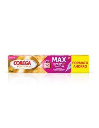 Corega Máxima Fijación + Confort Adhesivo Para Prótesis Dentales 70g - Haleon