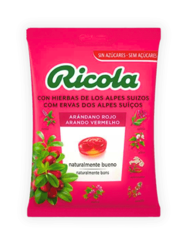 Ricola Bolsa Caramelos Sin Azúcar Arándano Rojo 70 G - Faes Farma