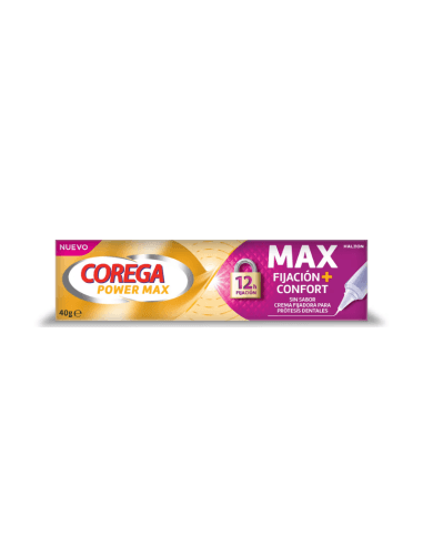Corega Máxima Fijación + Confort Adhesivo Para Prótesis Dentales 40g - Haleon