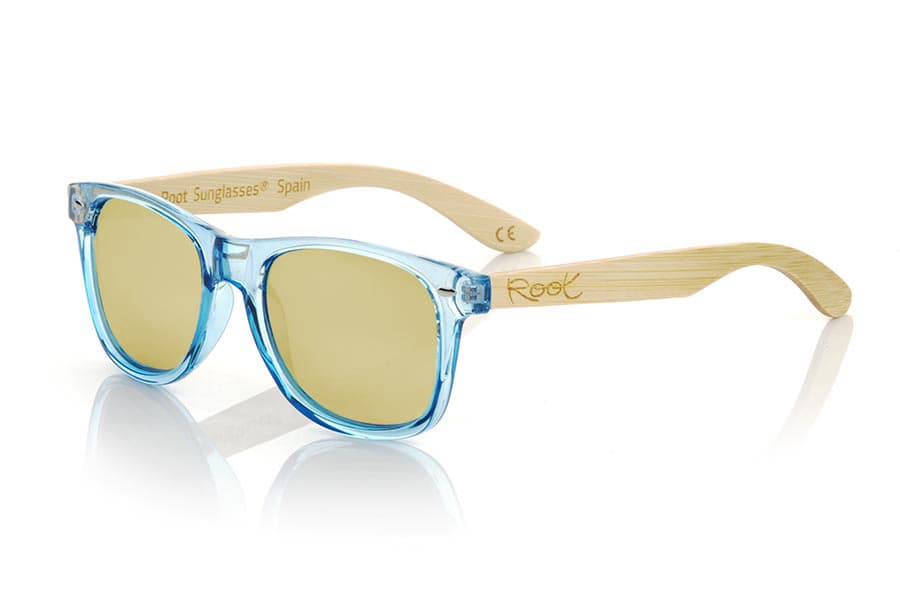 CANDY BLUE DS - Gafas de Madera de bambu