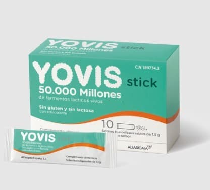Yovis stick 10 sobres bucodispersables