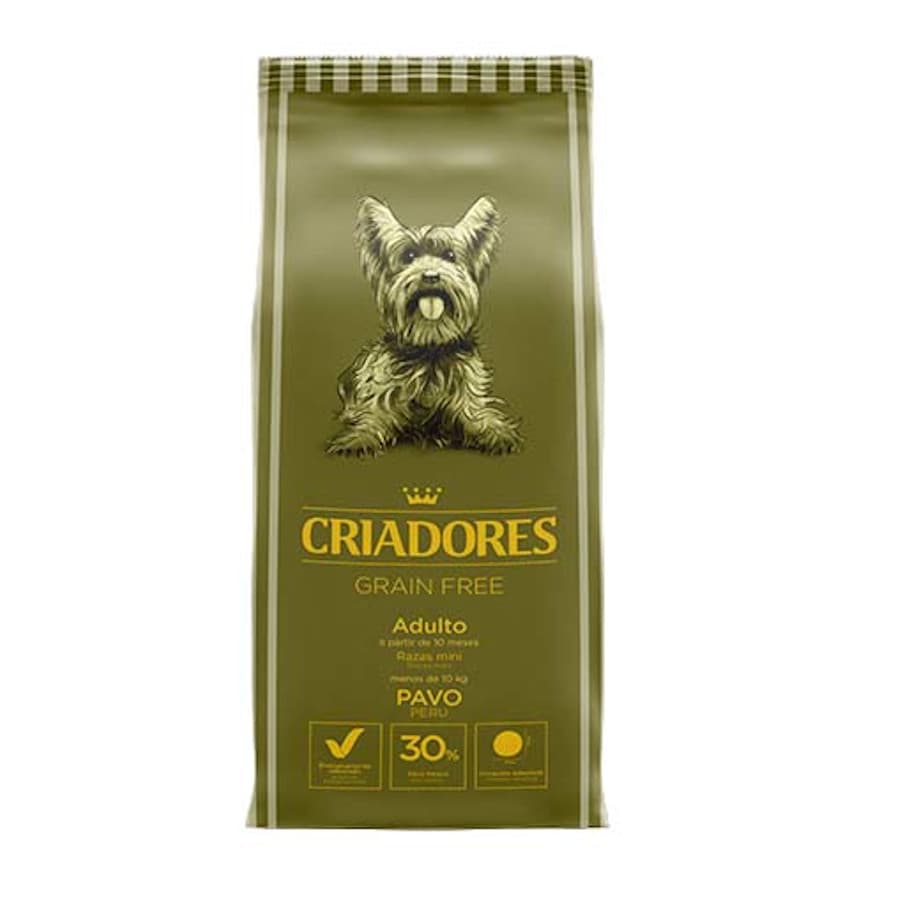 2.5 kg Criadores Adulto Grain Free Pavo pienso para perros de razas mini