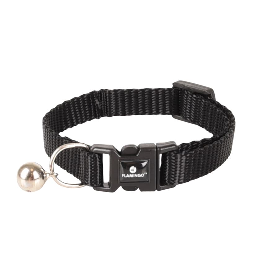 Flamingo Collar Ziggi Negro para gatitos