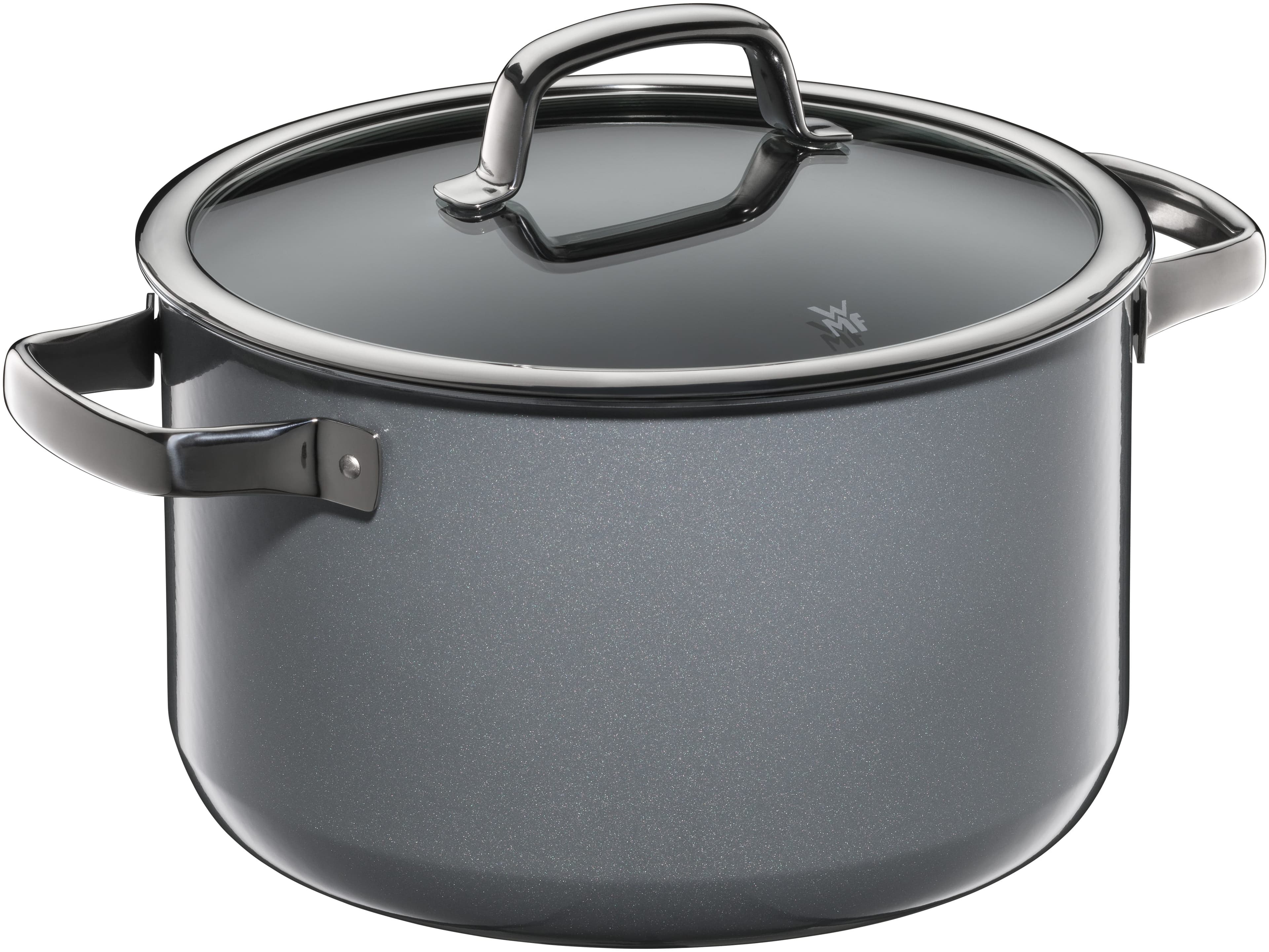 Fusiontec Mineral Olla De Sopa 24 cm, Con Tapa, Platino