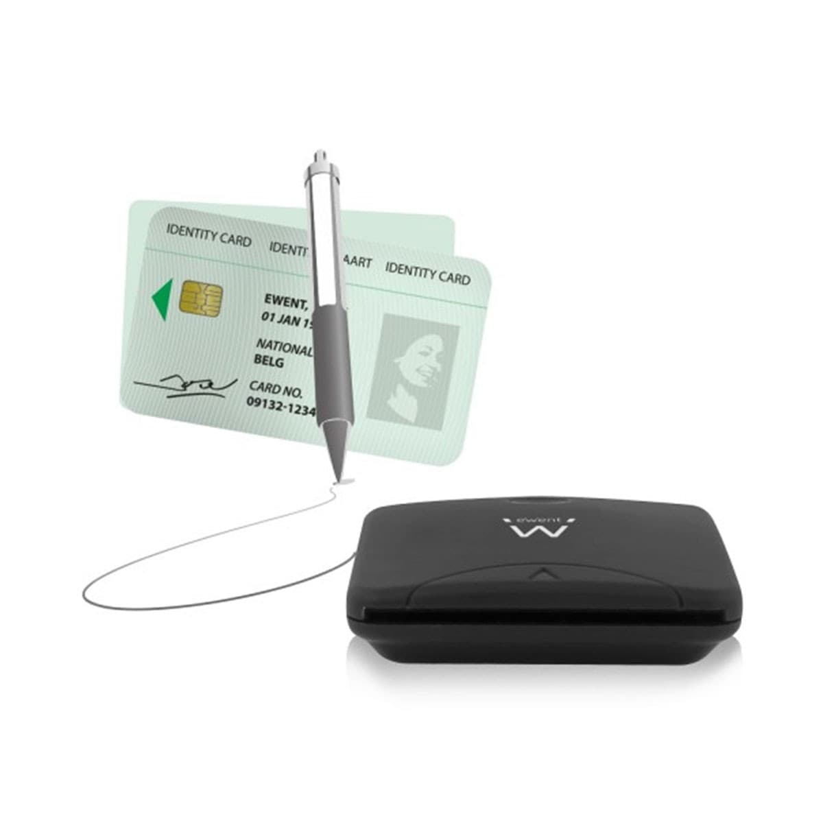 Lector Tarjeta Ciudadano Ewent EW1052 USB 2.0 Negro