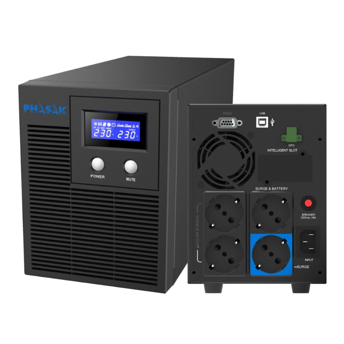 UPS Interactiva Phasak Protekt 1060VA-700W AVR - PH 7610S